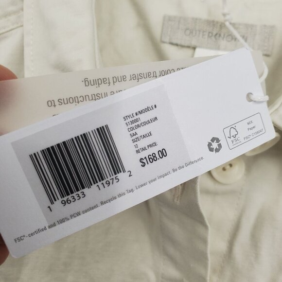 Outerknown S.E.A. Suit Women Size 12 Short Sleeve Jumpsuit FLAWED NWT - Picture 6 of 16